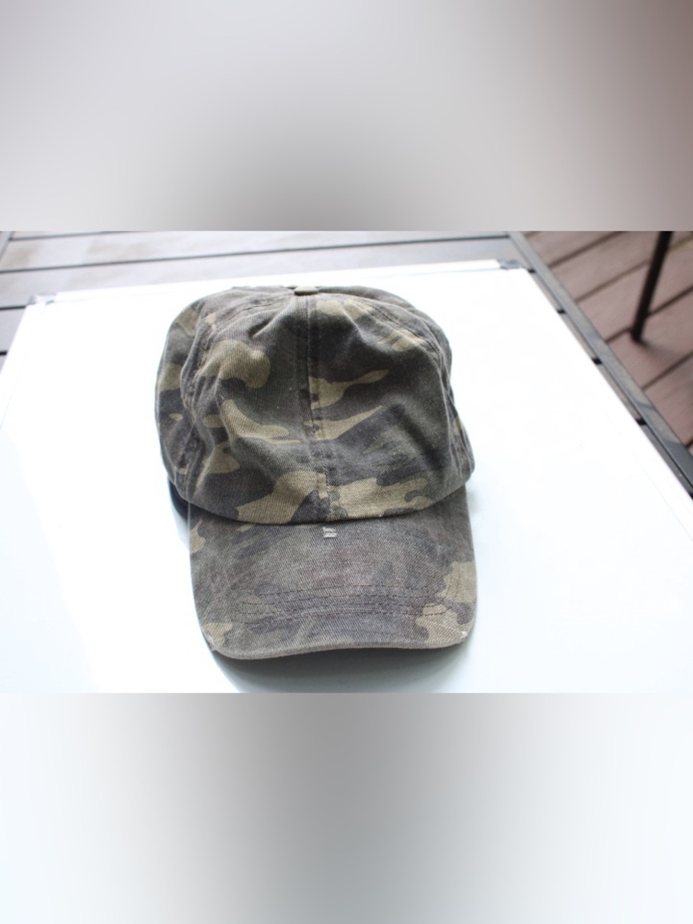 David & Young distressed camouflage hat